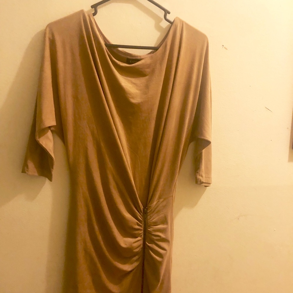 Bebe faux suede dresses with   zip